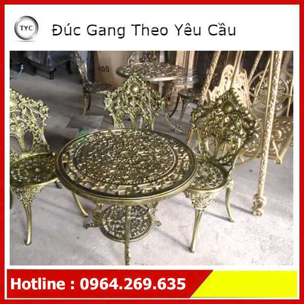 Bàn Ghế Gang Kiểu Dáng Châu Âu