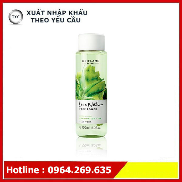Cân bằng độ ẩm Love Nature Face Toner Aloe Vera