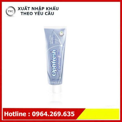 Optifresh System 8 Crystal White Toothpaste