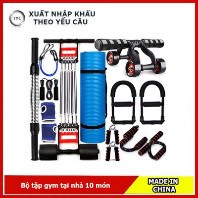 Bộ tập gym tại nhà 10 món
