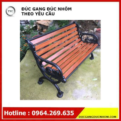 Bàn ghế gang công viên mẫu 2