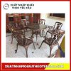 Bàn Ghế Gang Châu Âu Màu Đồng