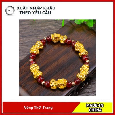 Vòng thời trang màu vàng đỏ