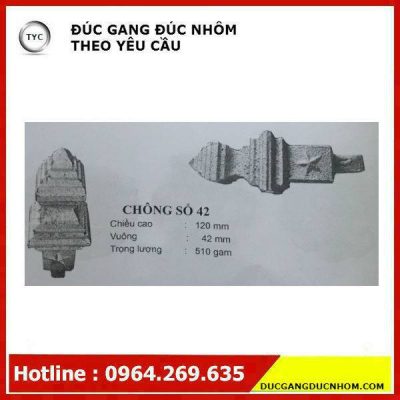 Bông gang hoa văn gang mẫu 1