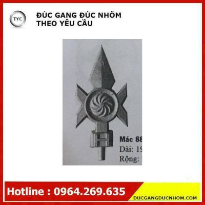 Bông gang hoa văn gang mẫu 10