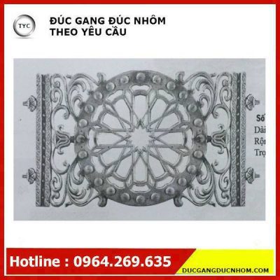 Bông gang hoa văn gang mẫu 107