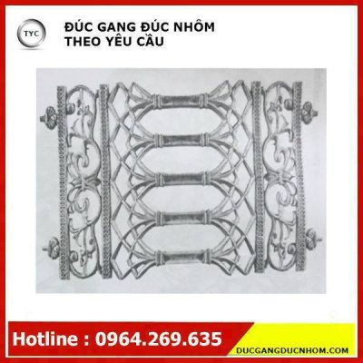 Bông gang hoa văn gang mẫu 11