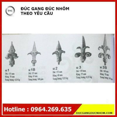 Bông gang hoa văn gang mẫu 119