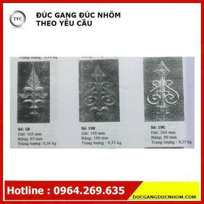 Bông gang hoa văn gang mẫu 120