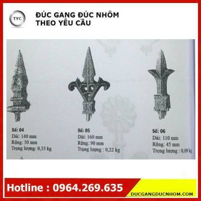 Bông gang hoa văn gang mẫu 122