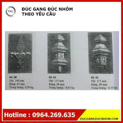 Bông gang hoa văn gang mẫu 124