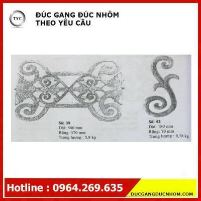Bông gang hoa văn gang mẫu 154