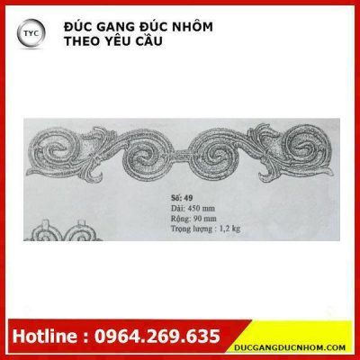 Bông gang hoa văn gang mẫu 160