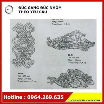 Bông gang hoa văn gang mẫu 161