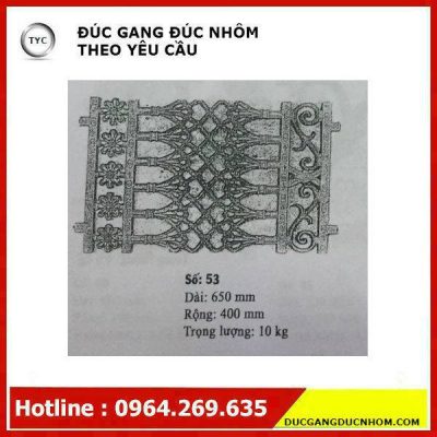 Bông gang hoa văn gang mẫu 162
