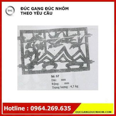 Bông gang hoa văn gang mẫu 165