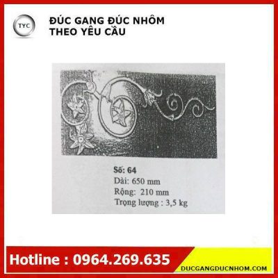 Bông gang hoa văn gang mẫu 170