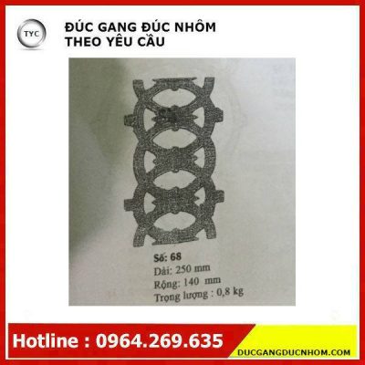 Bông gang hoa văn gang mẫu 173