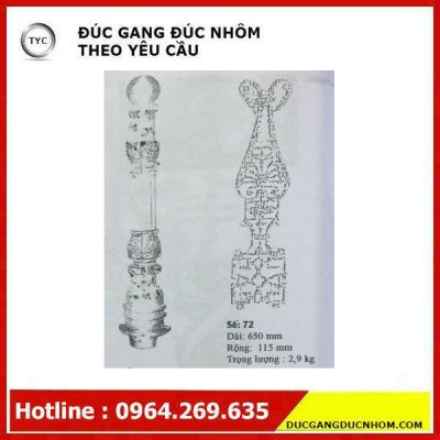 Bông gang hoa văn gang mẫu 174