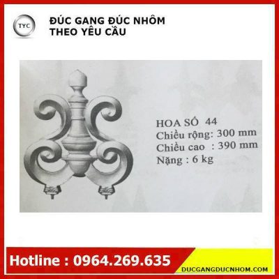 Bông gang hoa văn gang mẫu 178