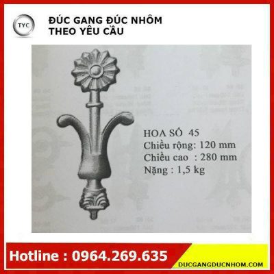 Bông gang hoa văn gang mẫu 179