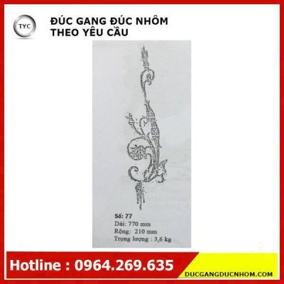 Bông gang hoa văn gang mẫu 189