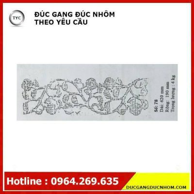 Bông gang hoa văn gang mẫu 190