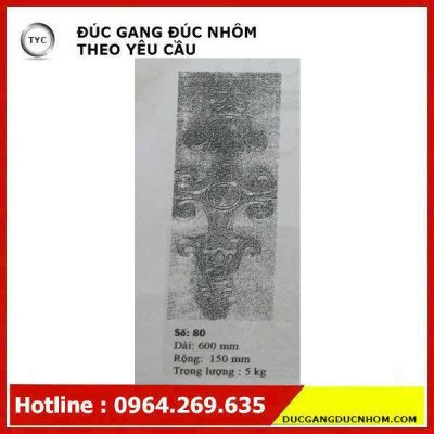 Bông gang hoa văn gang mẫu 192
