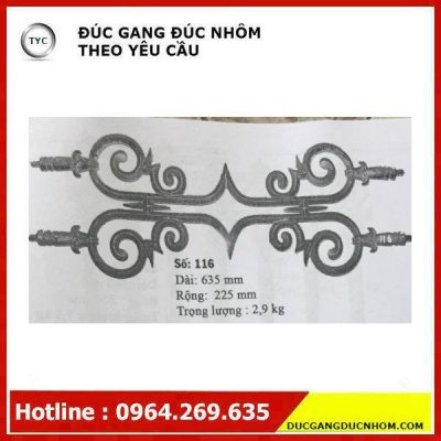 Bông gang hoa văn gang mẫu 31