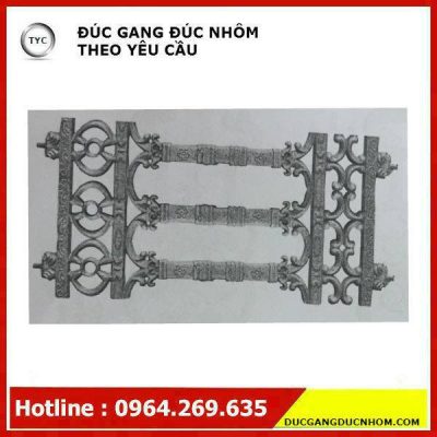 Bông gang hoa văn gang mẫu 6