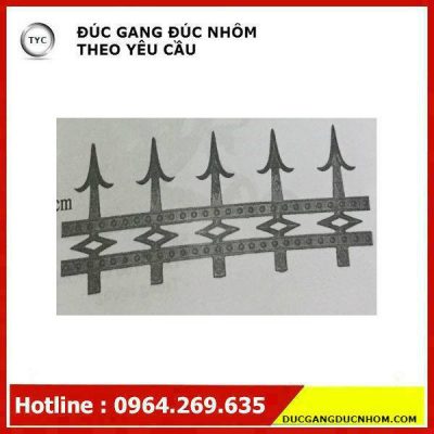 Bông gang hoa văn gang mẫu 64