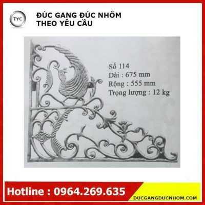 Bông gang hoa văn gang mẫu 67