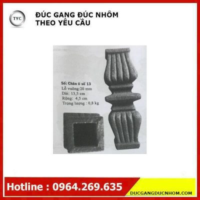 Bông gang hoa văn gang mẫu 76