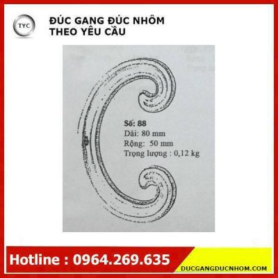 Bông gang hoa văn gang mẫu 81