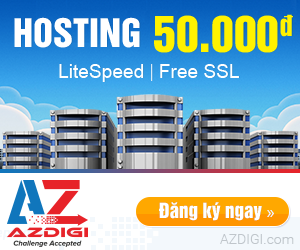 Hosting Azdigi giá rẻ hỗ trợ khách hàng tốt