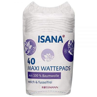 BÔNG TẨY TRANG ISANA MAXI PADS gói 40 miếng