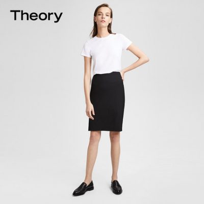Lý thuyết cổ điển của phụ nữ kéo dài len bút chì váy F0001310