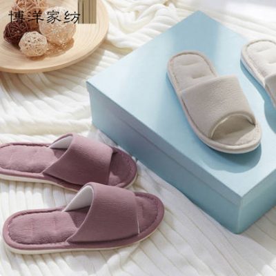 Boyang nhà dệt giày mới nhà phụ nữ dép kiều mạch Nhật Bản bốn mùa dép sàn đôi đôi giày trong nhà