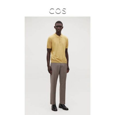 Áo thun cotton nam COS pha cotton mùa hè 2019 sản phẩm mới 0200103043