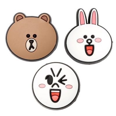 Crocs card Luo Chi Zhi Bashing LINE loạt giày giày giày phụ kiện phụ kiện lỗ giày khóa