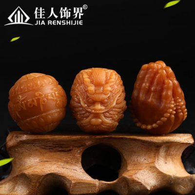 Đức phật phong hóa Đầu khắc sáu con trai Đức Phật Bàn tay hai hạt bồ đề Phụ kiện Trang sức Tự làm
