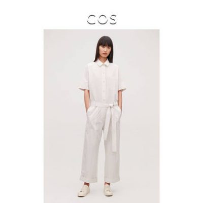 COS đai thắt lưng dụng cụ jumpsuit ánh sáng màu be 2019 sản phẩm mới mùa hè 0722727040