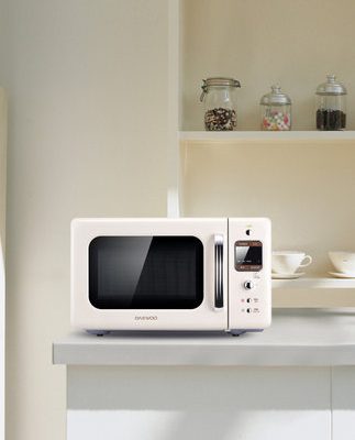 DAEWOO / Daewoo 6LBRC nhà mini lò vi sóng retro sáng tạo điện sữa trắng 20 lít