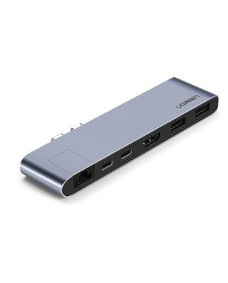 Green Alliance Apple Computer Converter cho macbookpro mở rộng bộ chuyển đổi usb phụ kiện máy tính xách tay macair sét 3 bật giao diện máy chiếu cáp HDMI Trạm nối loại Type-c