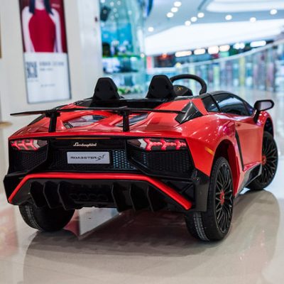 Xe điện trẻ em Lamborghini cho bé bốn bánh với xe đẩy điều khiển từ xa xe hai bánh và xe đồ chơi trẻ em nữ có thể ngồi
