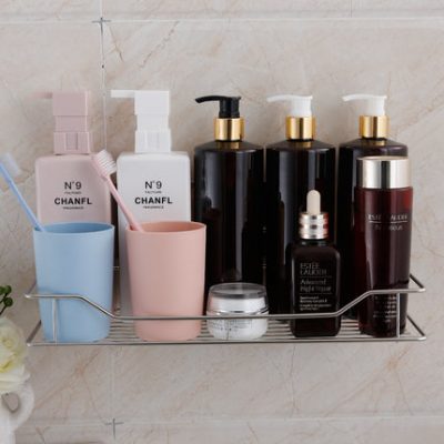 Đồ dùng trong phòng tắm, kệ phòng tắm, đục lỗ, thép không gỉ, bồn rửa, giá lưu trữ, kệ treo tường nhà vệ sinh