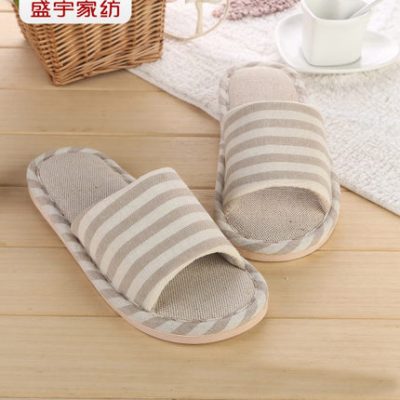 Shengyu nhà dệt may vài đôi dép lanh trong nhà hộ gia đình bốn mùa dép trượt mềm đáy mùa xuân và mùa hè