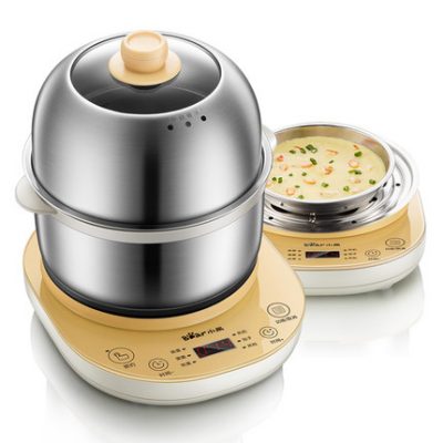 Gấu trứng gia đình hấp trứng omelet tạo tác bằng thép không gỉ mini tự động tắt điện cửa hàng chính thức