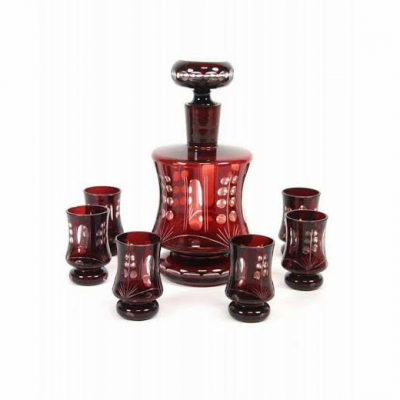 Bình rượu + 6 cốc pha lê Đức