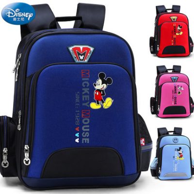 Disney schoolbag trường tiểu học nam và nữ lớp 1-3-4-6 Mickey gánh ba lô cặp học sinh 8-10-12 tuổi